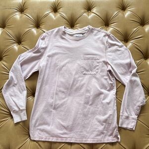 Good fellow long sleeve T, soft pink, size large